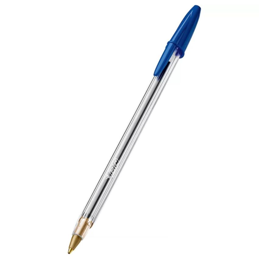 Caixa com 50 unidades de caneta bic cristal 1.0 azul