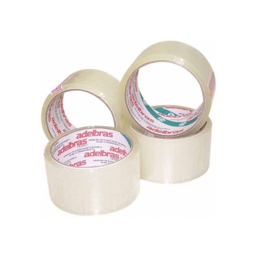 Fita Adesiva Empacotamento Qualitape pp 48mmx45m Transparente 520 Adelbras - PCT c/4