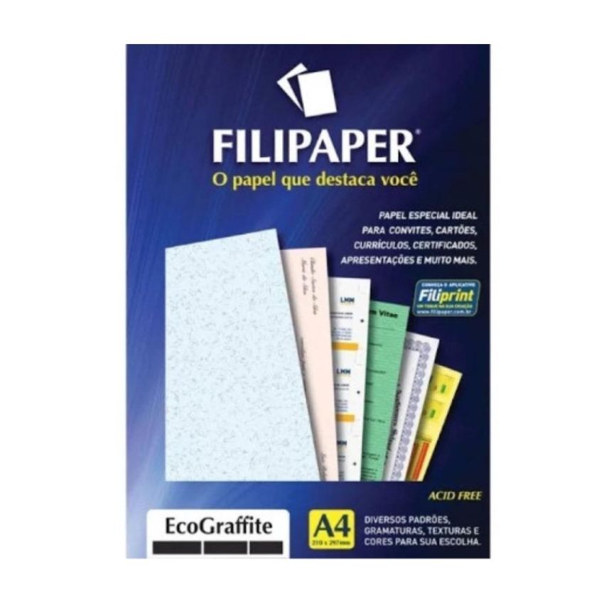 Papel Ecografite Cristal 180gr C/20fl  Filiperson