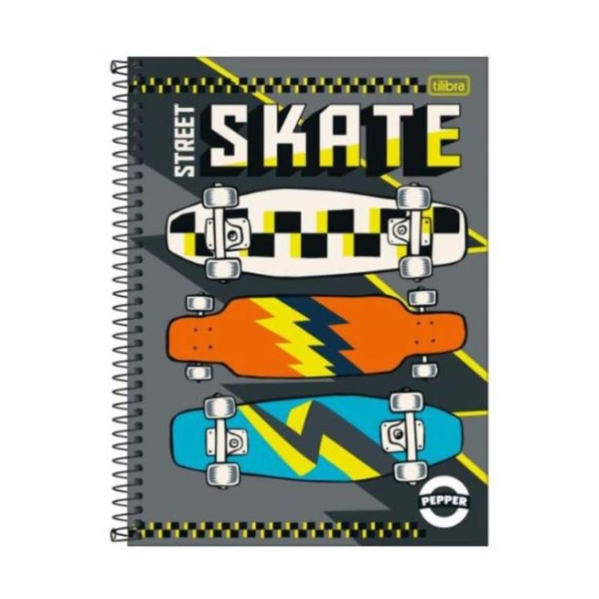Caderno Espiral Universitário Pepper Capa Dura Sortido 80fls 1 Matéria 153648 Tilibra