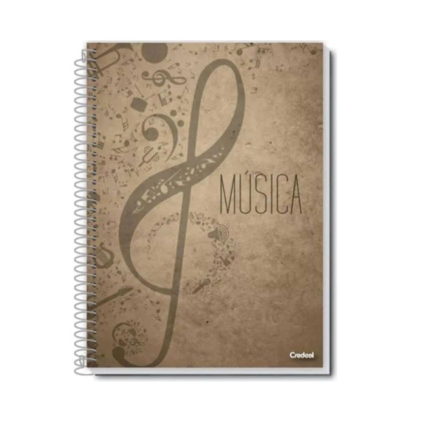 Caderno Universitário Flex Musica 50 Fls 2-0418-4  Credeal
