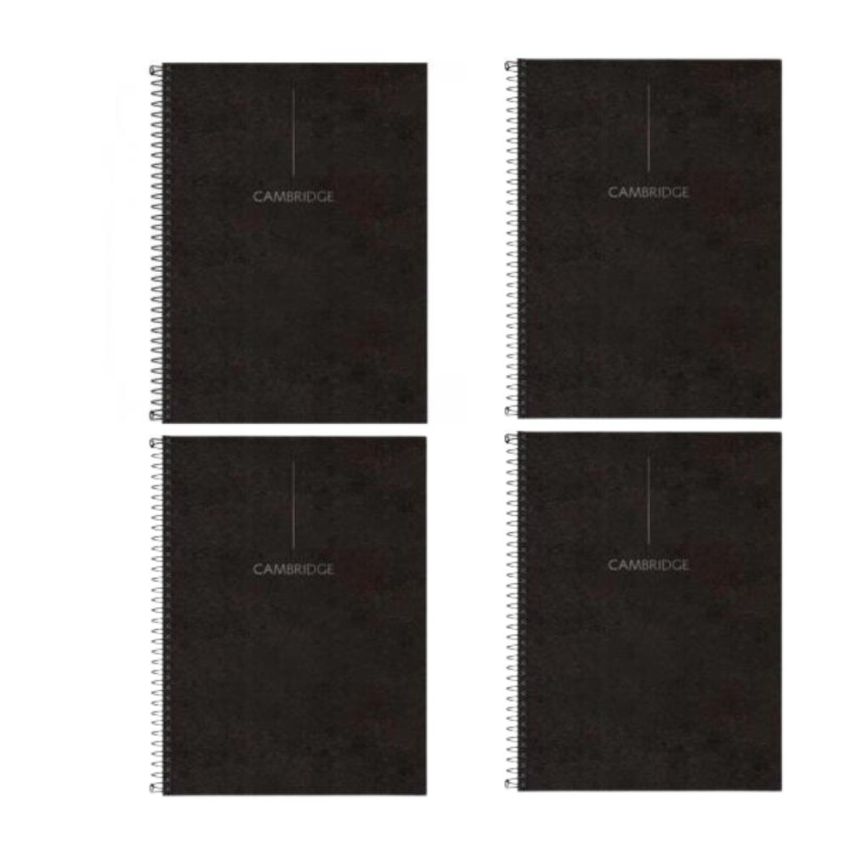  Kit c/ 4 Unidades Caderno Espiral Universitário Cambridge capa dura 80 Folhas 139424 Tilibra
