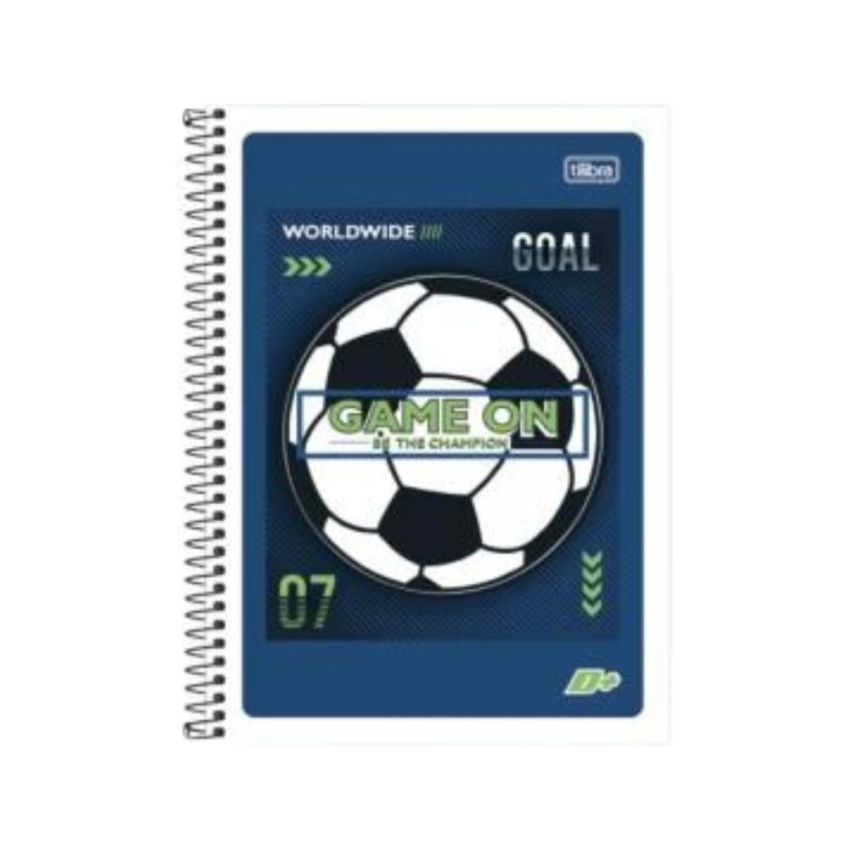 Kit c/ 4 Unidades Caderno Espiral Universitário D+ Masculino Capa Dura 96 Fls 127957 Tilibra