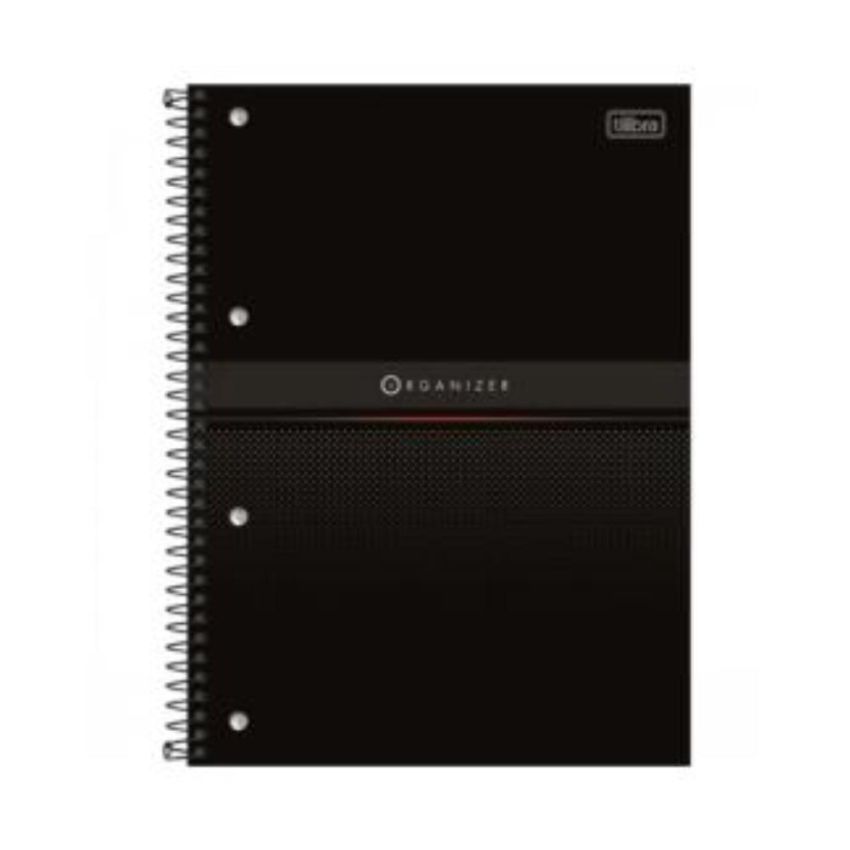 Kit c/ 4 Unidades Caderno Espiral Universitário Organizer Capa Dura 80fls 303054 Tilibra