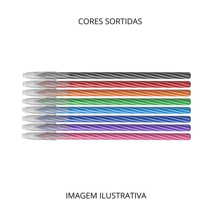 Caneta Esferografica Spiro 0,7mm c/ 08 Cores 76.1140 Cis