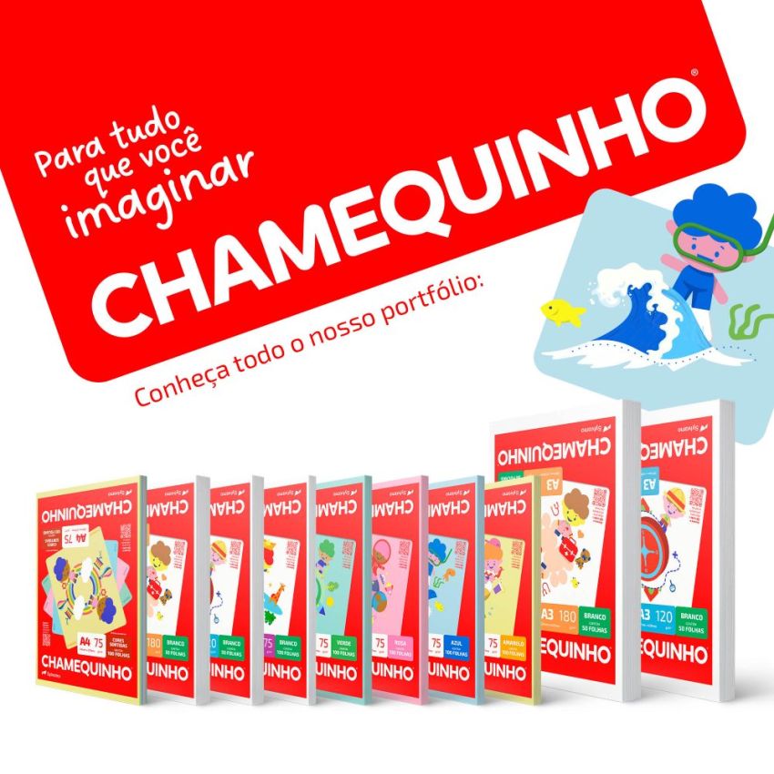 Papel Sulfite Chamequinho a4 75gr Verde 100fl Chamex