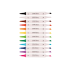 Marcador Criativo Flow Ponta Dupla C/12 Cores 5.7779 Cis