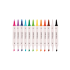 Marcador Criativo Flow Ponta Dupla C/12 Cores 5.7779 Cis