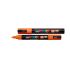 Kit com 6 unid Caneta Uni-posca Pc-5m Laranja 7.5150 Uniball