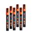 Kit com 6 unid Caneta Uni-posca Pc-5m Laranja 7.5150 Uniball