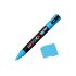 Kit com 6 Canetas Uni-posca Pc-5m Azul Claro 7.5156 Uniball.