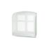 Dispenser Toalheiro p/ Papel Interfolhado 2/3 Dobras Br/vl Ate 500fls Plestin Milleniun