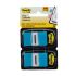 Post-it Flags 25,4x43,2mm 2 Blocos 100 Folhas Azul 3m