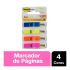 Post-it Flags Transparentes 11,9x43,2mm 140 Folhas 4 Cores 3m