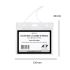 Cracha Identificador c/ Cordao de Silicone 80x120mm 100 C-11 Acp