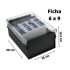 Fichario p/ Fichas 6x9 Sem Indice Fume 914 Acrimet