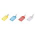 Chaveiro Plastico c/ Etiqueta Cores Sortidas C/25 Ref 10180002 Waleu