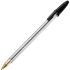 Caixa com 50 unidades de caneta Bic cristal 1.0 preta