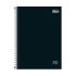 Caderno Espiral Universitário Zip Capa Dura Preto 80fls 1 Matéria 236730 Tilibra