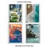 Kit c/ 4 Unidades Caderno Espiral Universitário Happy Capa Dura 96fls 0973-8 Credeal