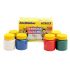KIT COLORIR ACRILEX COM LÁPIS DE COR, GIZ DE CERA E TINTAS GUACHE, PINTURA A DEDO E COLA COLORIDA