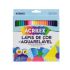 KIT COLORIR ACRILEX COM LÁPIS DE COR, GIZ DE CERA E TINTAS GUACHE, PINTURA A DEDO E COLA COLORIDA